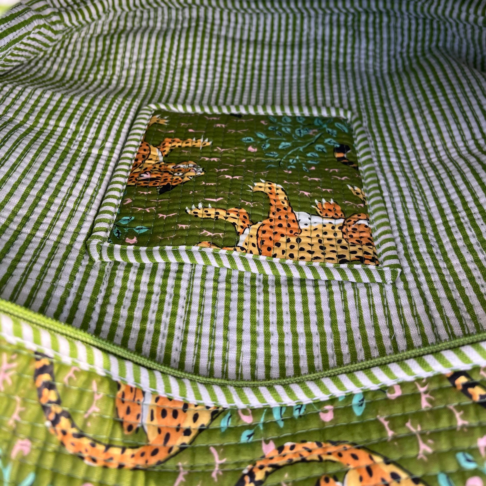 Forest leopards tote