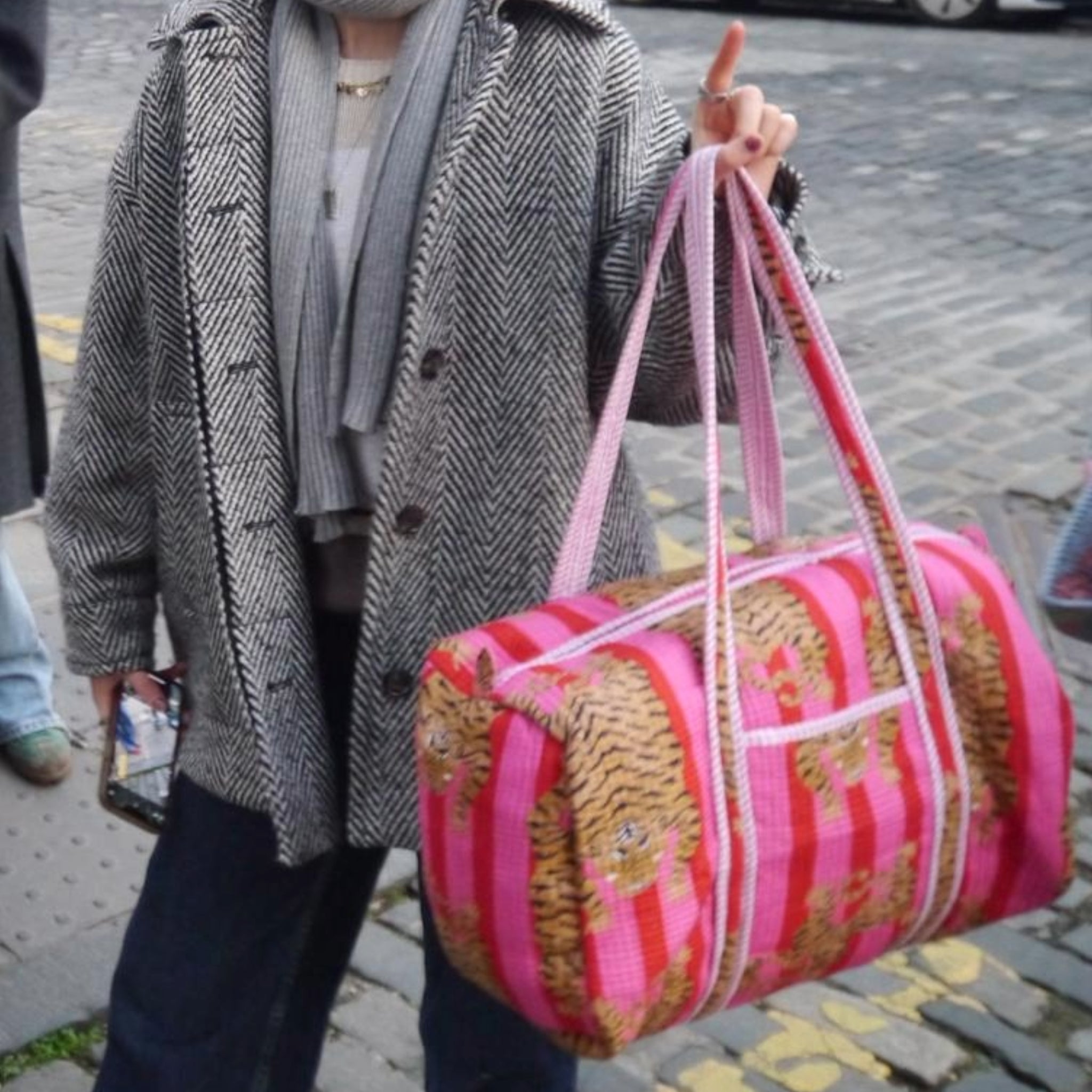 Tiger Duffel- PINK/RED