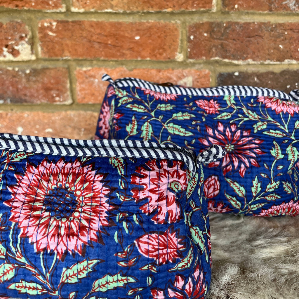 Botanic Mix Washbag- BLUE