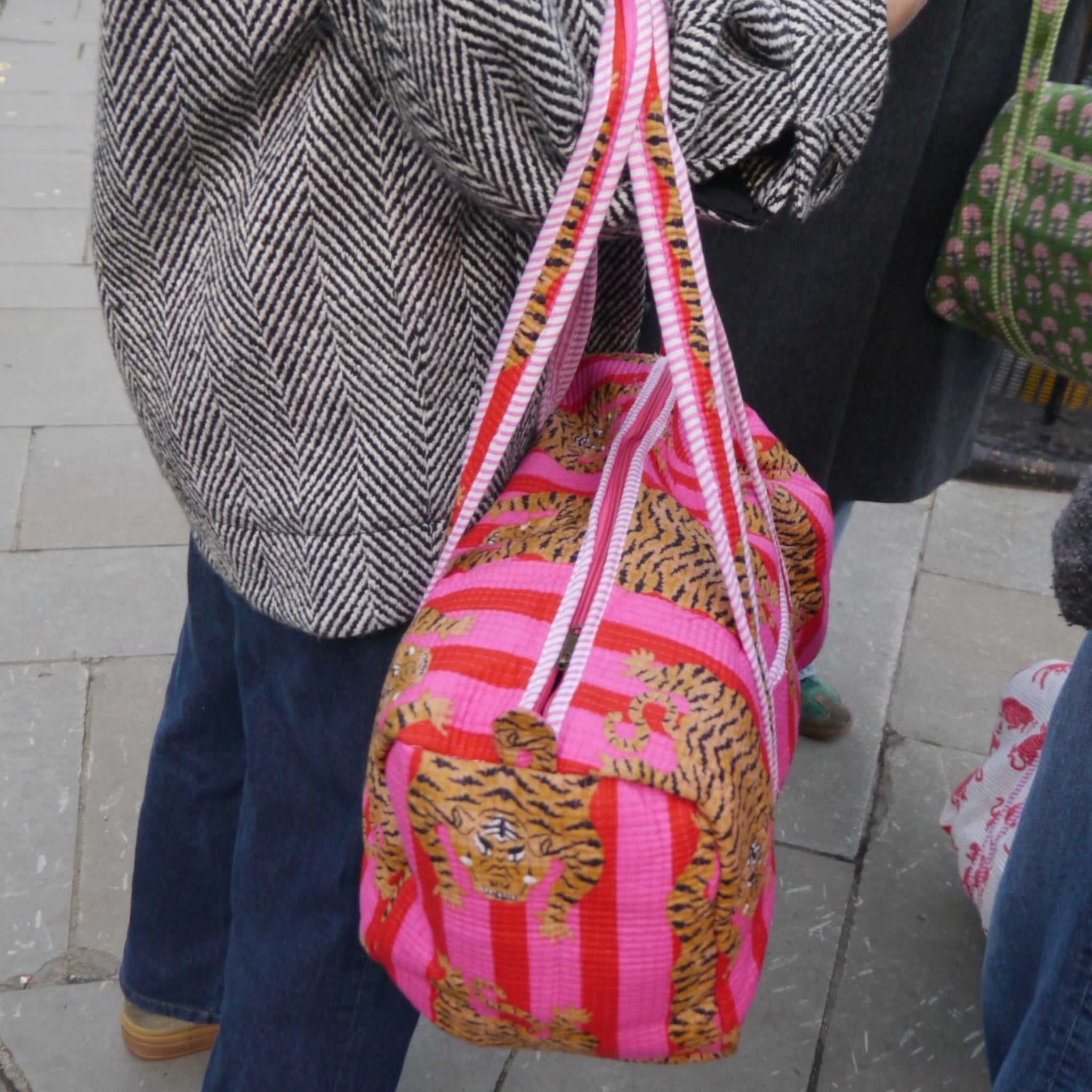 Tiger Duffel- PINK/RED